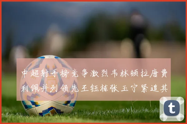 中超射手榜竞争激烈韦林顿拉唐费利佩并列领先王钰栋张玉宁紧追其后